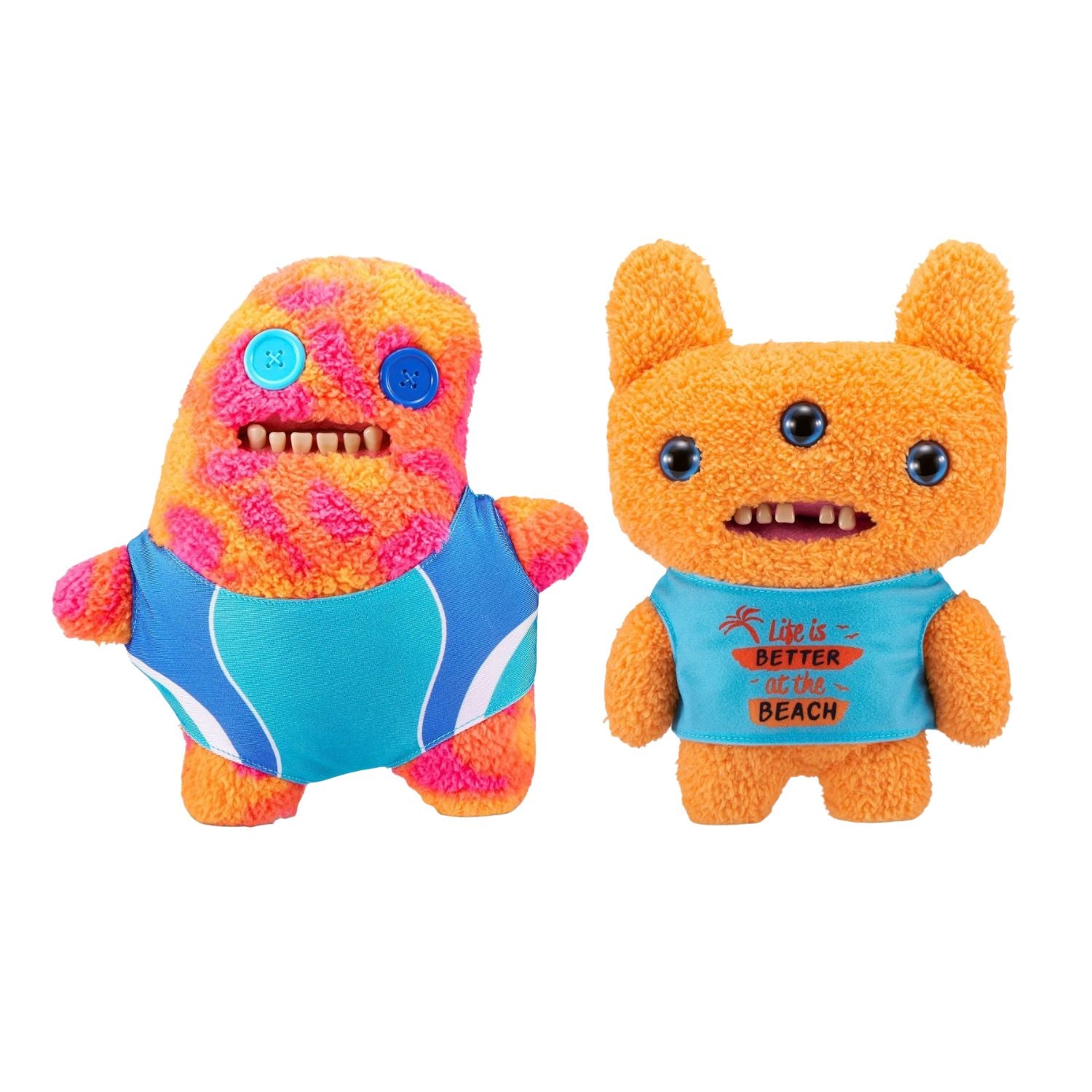 ZURU Fuggler Vacay Vibes Plush Monster Bundle | Reek-O & Sir Splodge-A-Lot