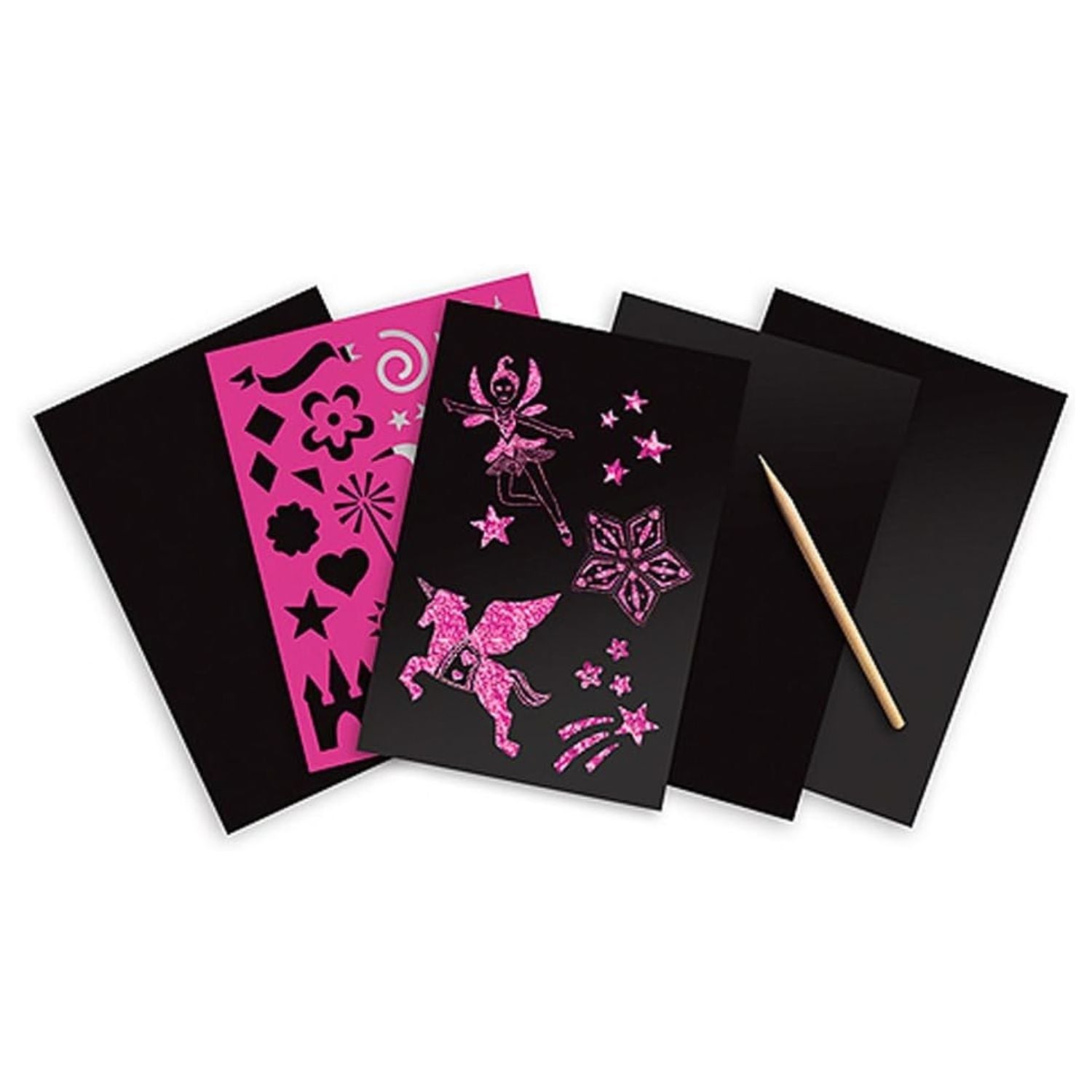 Melissa & Doug Princess Pink Glitter Scratch Art Boards