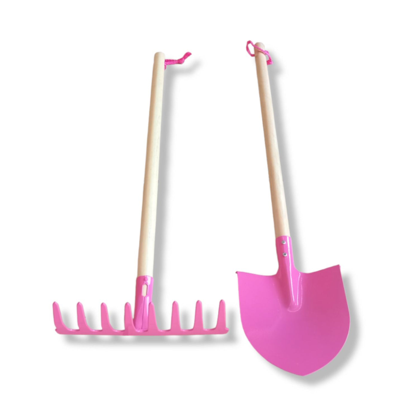 Garden Monsters Kids Garden Shovel and Rake Set Pink