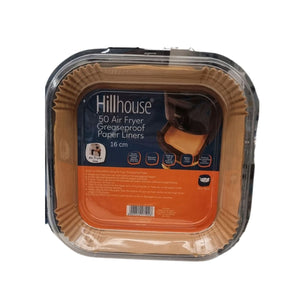 Hillhouse Greaseproof Square Air Fryer Paper Liners Bundle