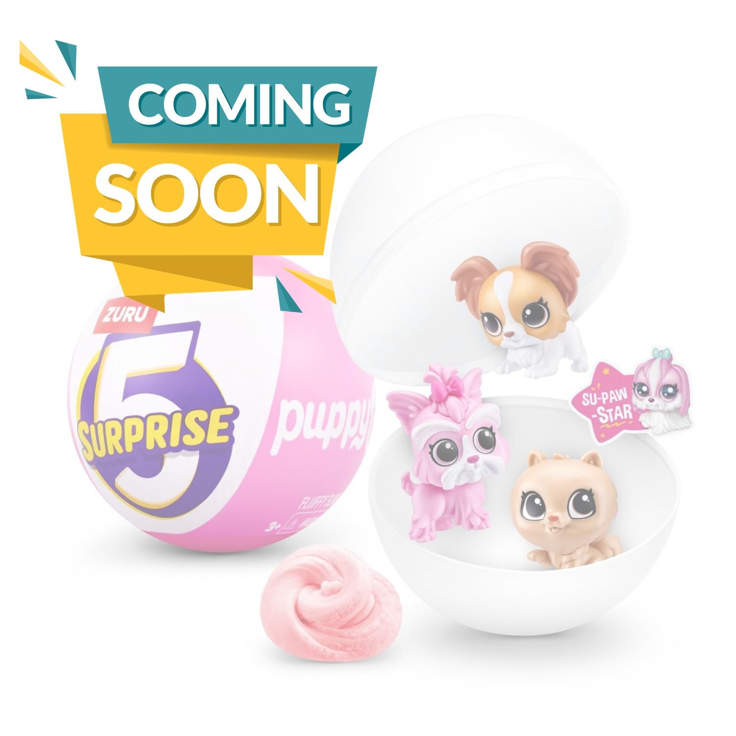 Unbox 5 Layers of Surprises – Collectible Mini Puppy Figure, Accessories & Fluffy Slime