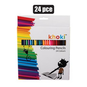 Khoki - 24 Colouring Pencils Long