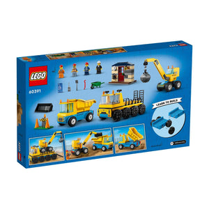 LEGO® City Construction Trucks and Wrecking Ball Crane 60391 Building Toy Cars (235 Pieces)