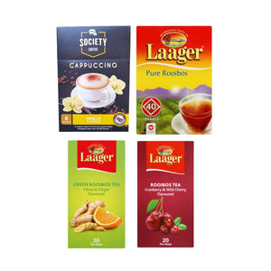 Laager Tea Combo with Vanilla Cappuccino & 40 Flavoured RooibosTeabags