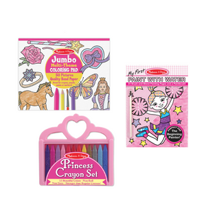 Melissa & Doug Colouring and Water Paint Gift Set - Pink