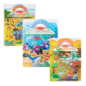 Melissa & Doug Puffy Sticker Bundle - Safari, Ocean and Dinosaur