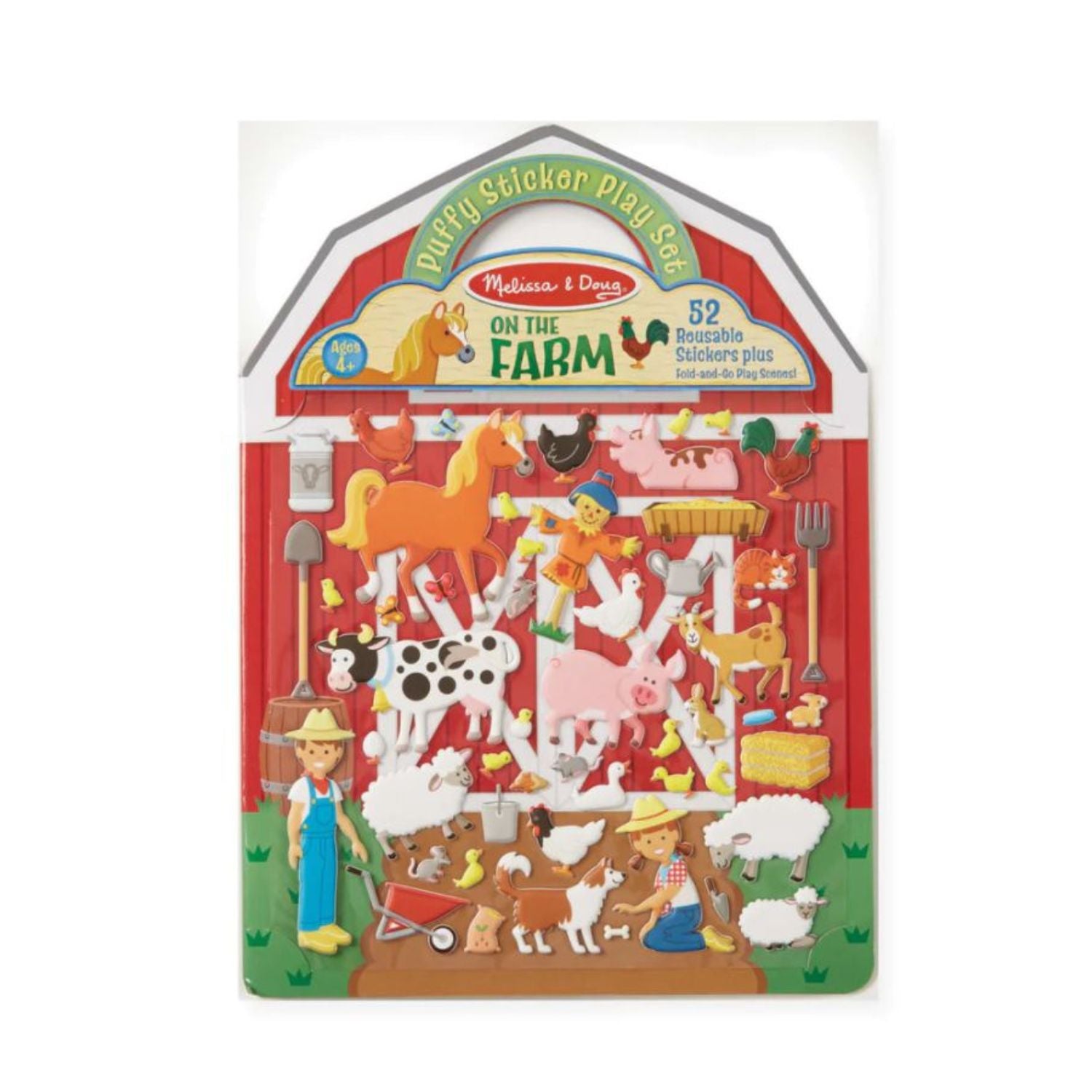 Melissa & Doug Puffy Sticker Set - Deluxe Horse Scenes and Farm