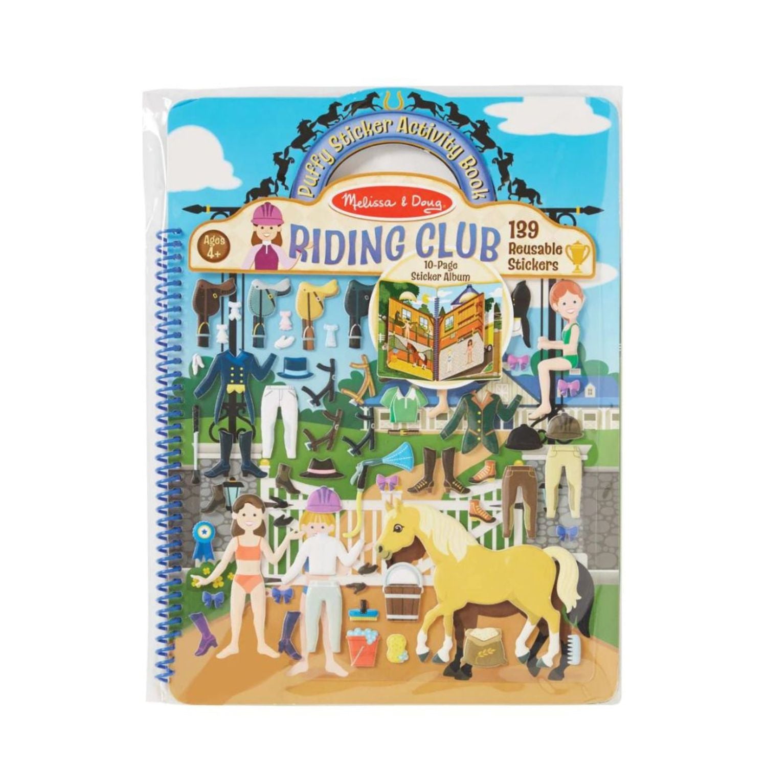 Melissa & Doug Puffy Sticker Set - Deluxe Horse Scenes and Farm