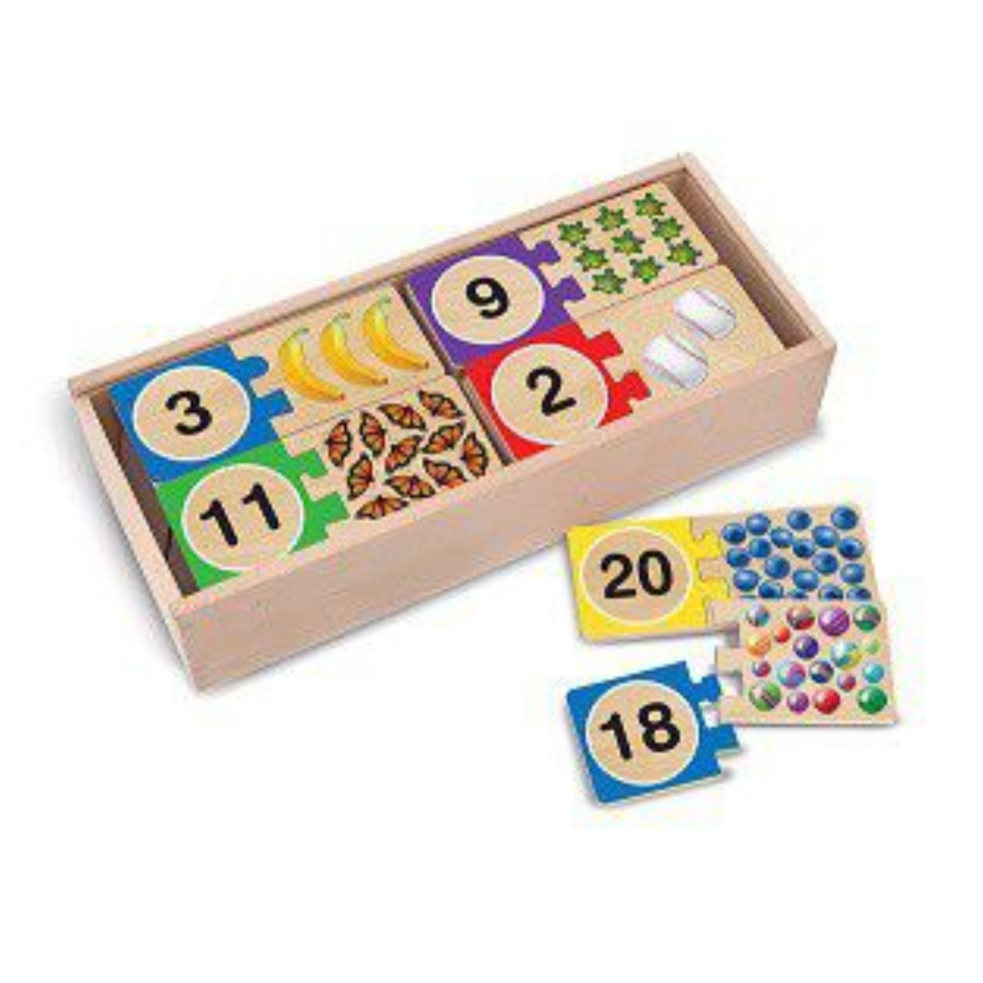 Melissa and doug 2024 wooden puzzle set