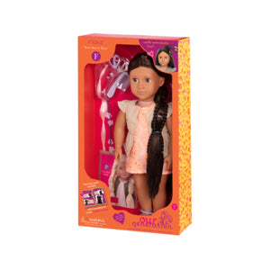 Our Generation Hairplay Doll Flora 18inch Brown Hair