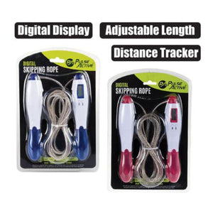 Pulse Active Digital Skipping Rope - Red