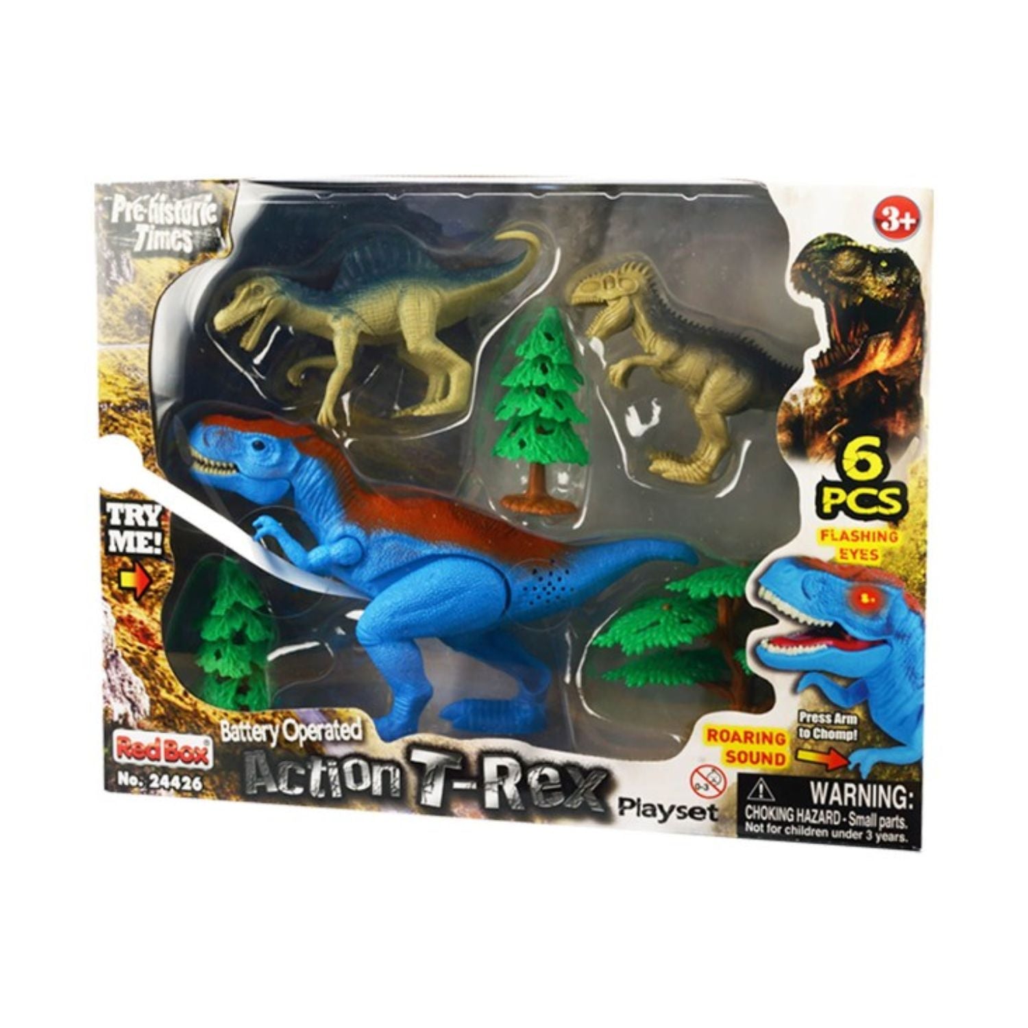 Prehistoric Times Light & Sound Action T-Rex Playset