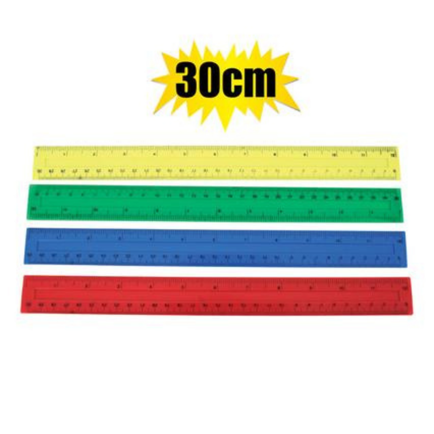 Stationery Ruler 30cm Plastic – MyToy.co.za
