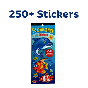 Teacher Reward Sticker Pad - 250 Ocean Stickers 2