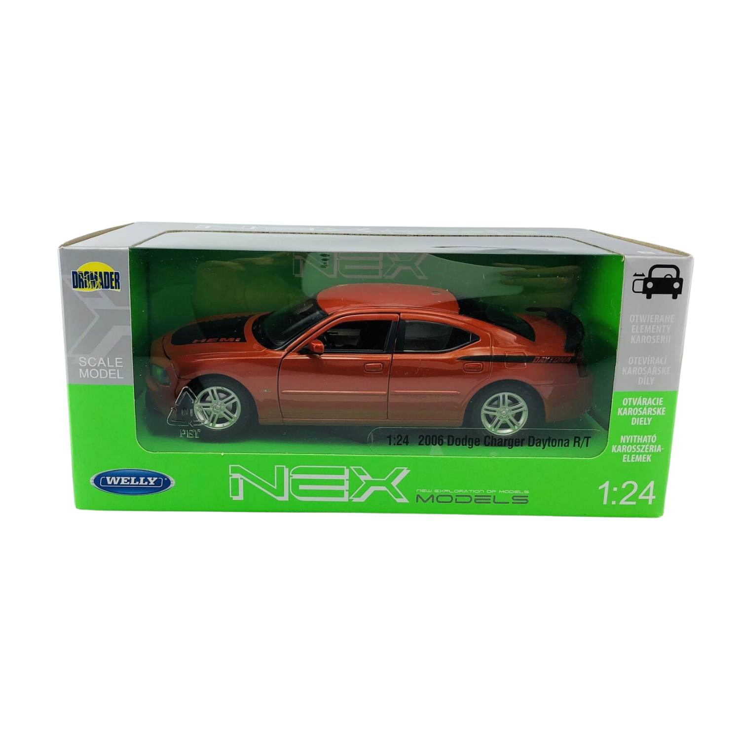 Welly 2006 Dodge Charger Daytona R/T Orange Gold 1:24