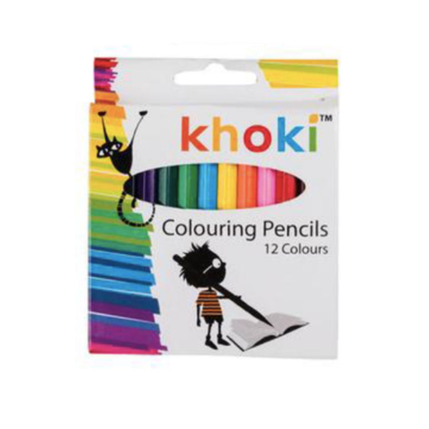Khoki - 12 Colouring Pencils Short