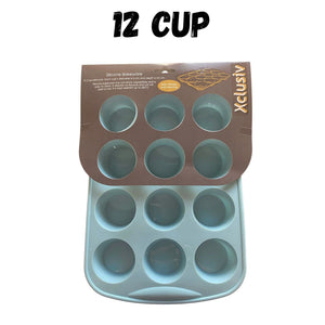 Xclusiv Silicone Cupcake Pan - 12 Cup