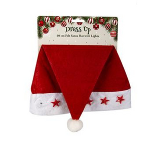 Xmas Dress up Santa Hat with flash Starlights