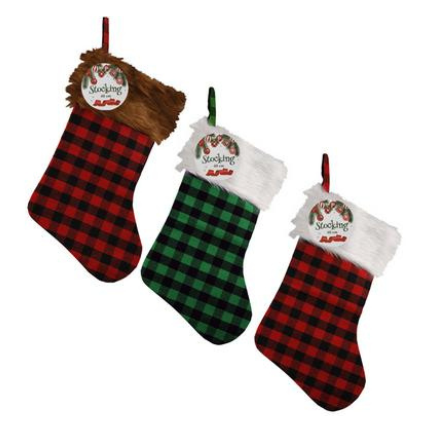 Xmas Stocking Tartan 40cm