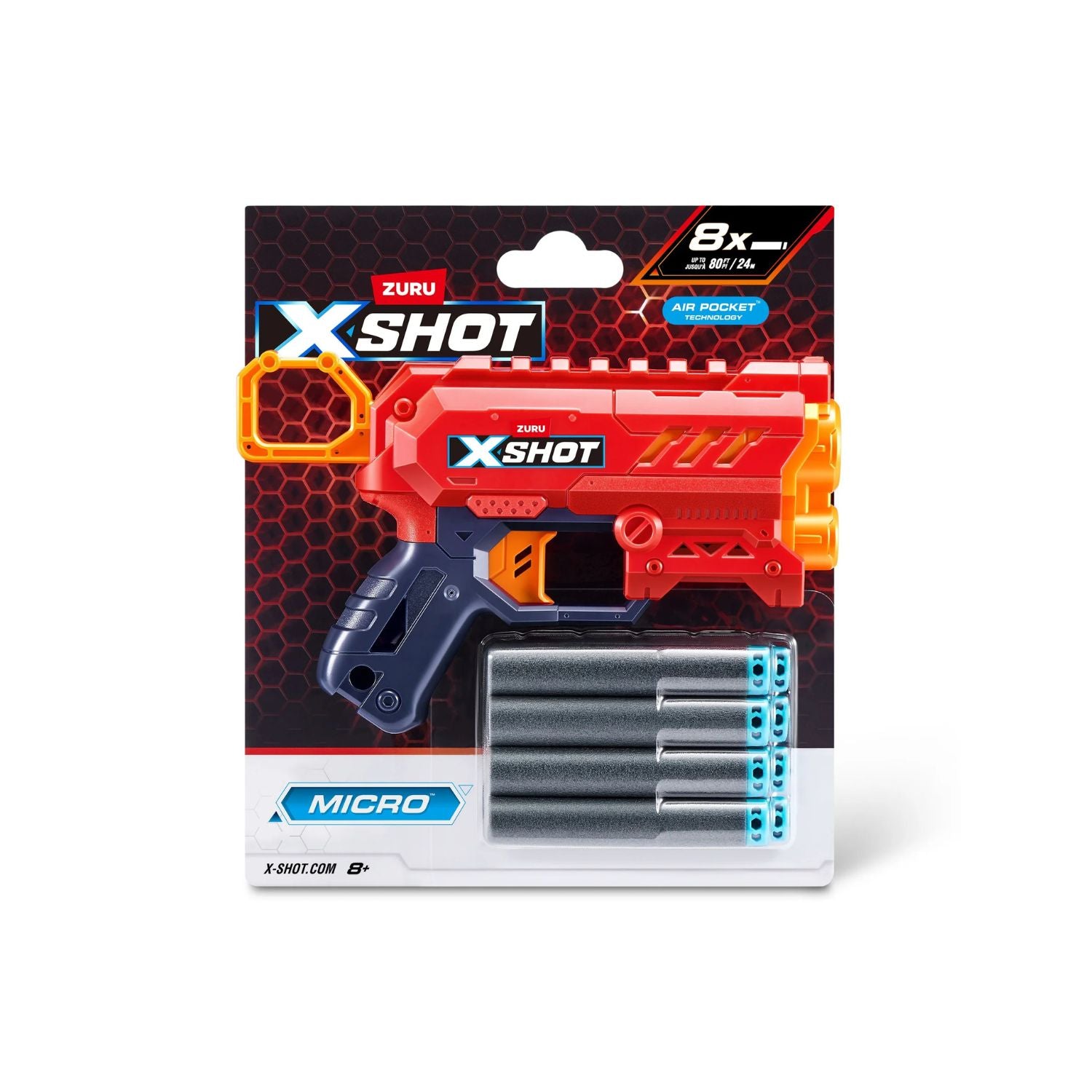 ZURU X-Shot- X-Shot-Excel-Series 1-Micro 2.0 - 8 Darts