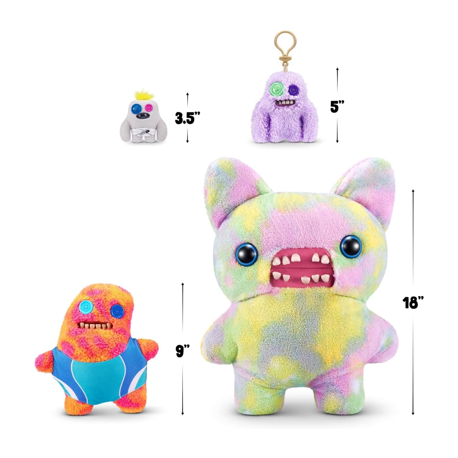 ZURU Fuggler Vacay Vibes Plush Monster Bundle | Reek-O & Sir Splodge-A-Lot
