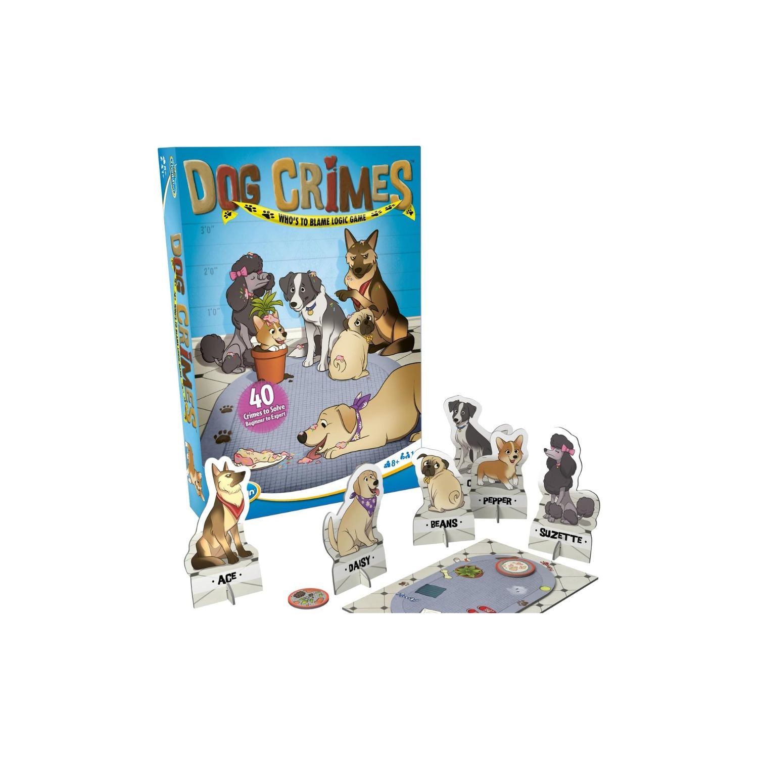 ThinkFun Dog Crimes Logic Game - Brainteaser for Kids and Adults