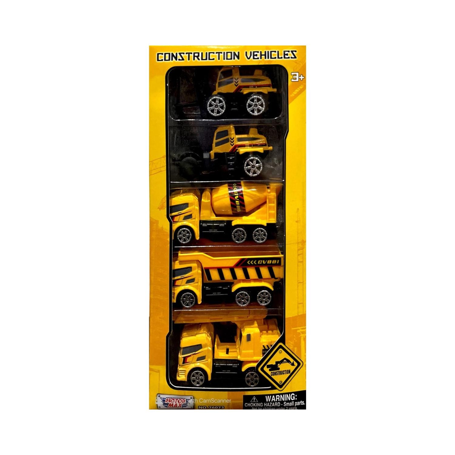 Motormax 5-Piece Die-Cast Construction Vehicle Set