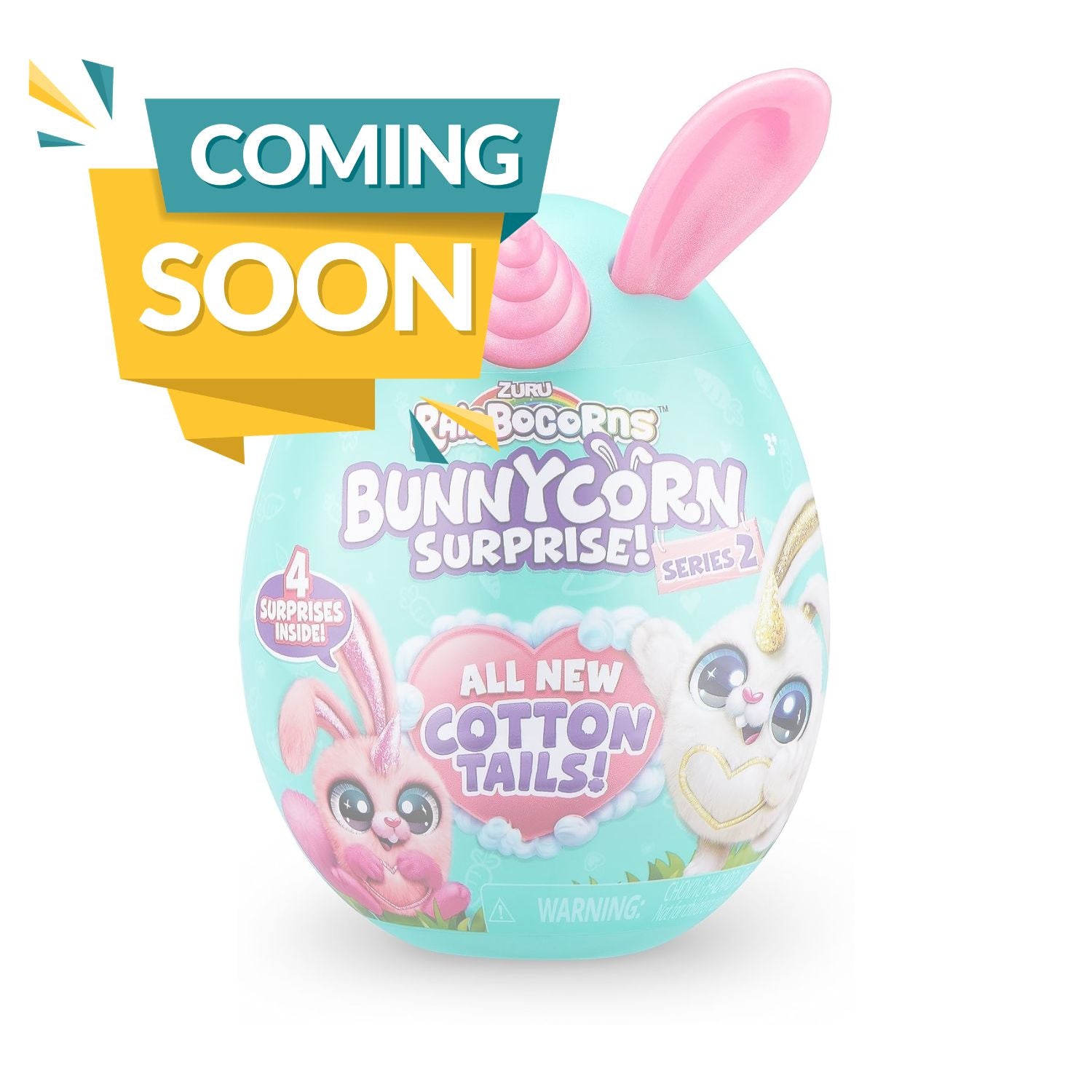 ZURU Rainbocorns Bunnycorn Surprise Series Collectible Plush Egg Toy