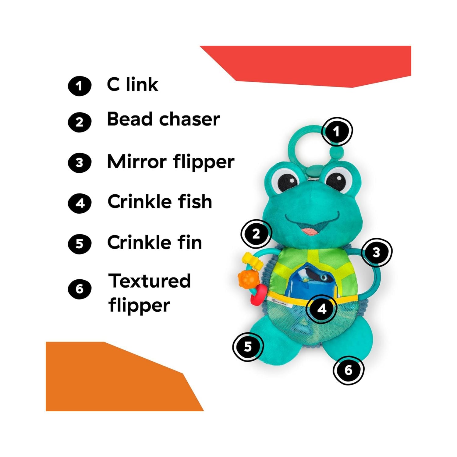 Baby Einstein Neptune's Sensory Sidekick Activity Plush Toy
