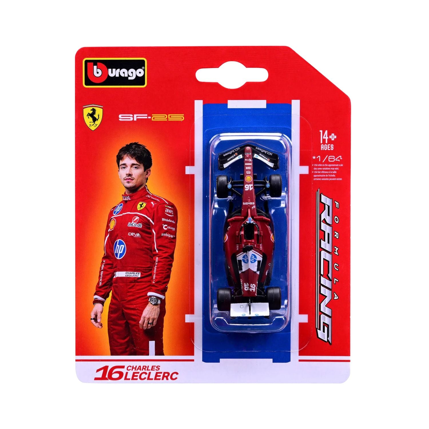 Bburago F1 2025 Diecast Collection - 2 F1 Racing Cars - Scale 1:64