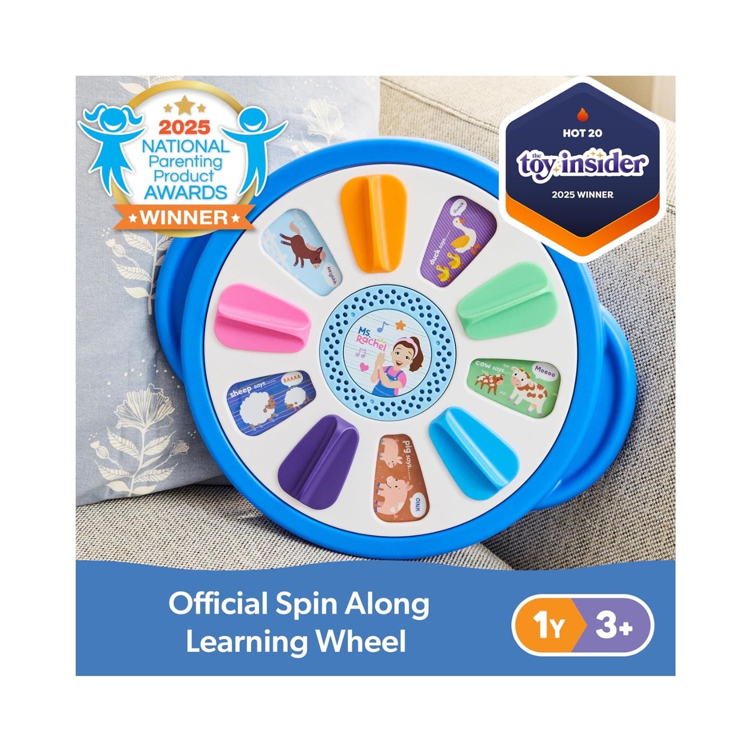 Melissa & Doug Ms. Rachel Spin and Sing Learning Wheel