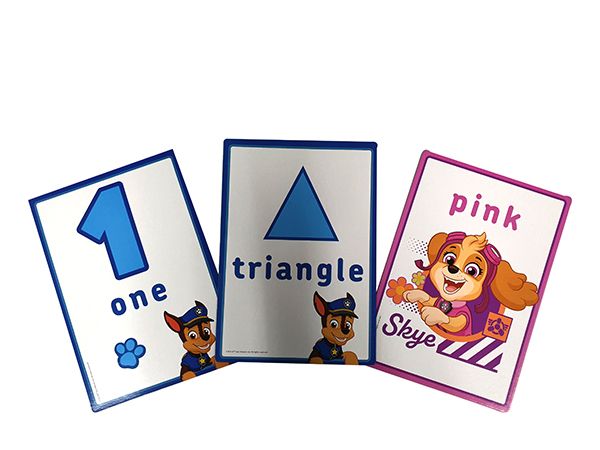 Paw Patrol Giant Educational Cards 8pk