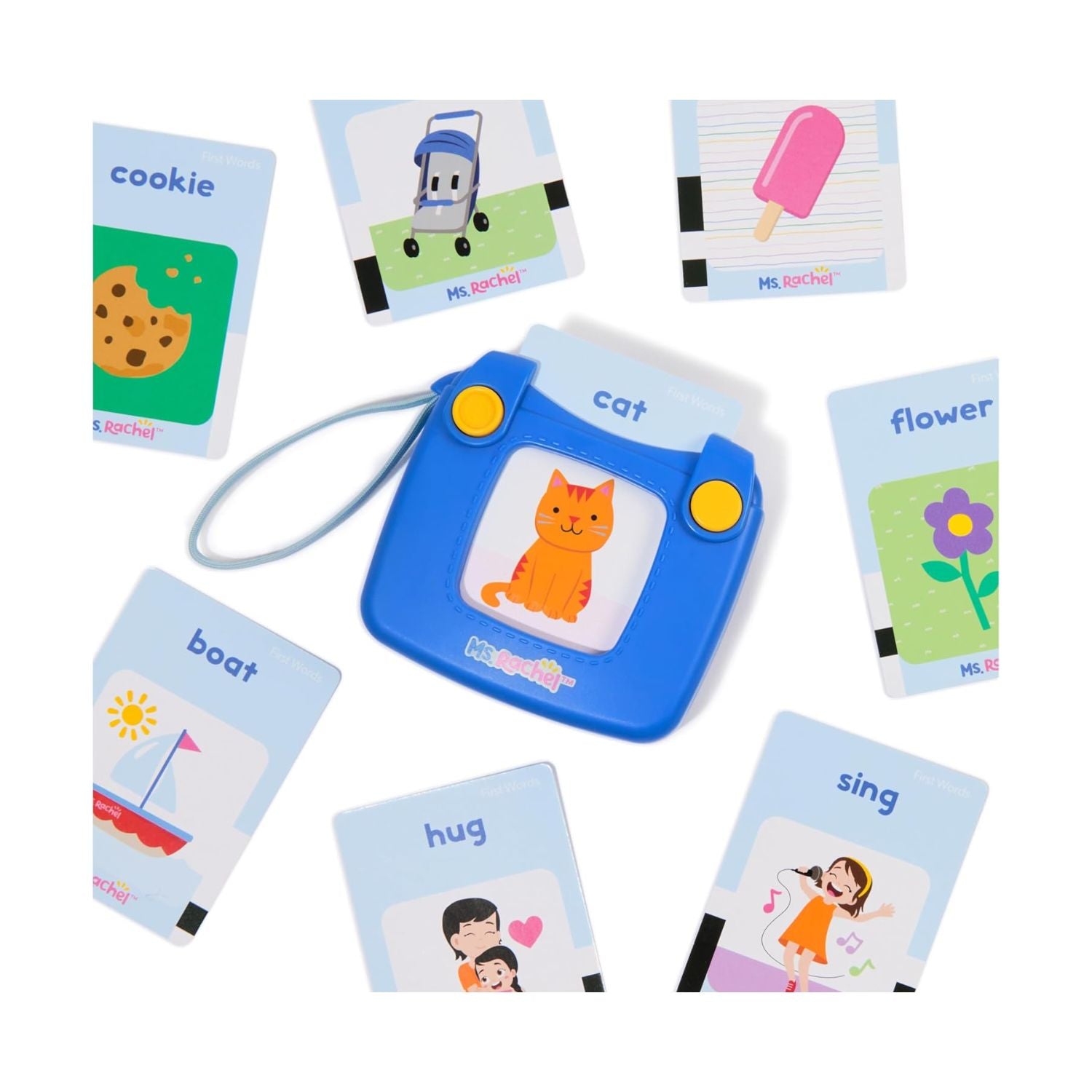 Melissa & Doug Ms. Rachel Official First Words Talking Flash Cards