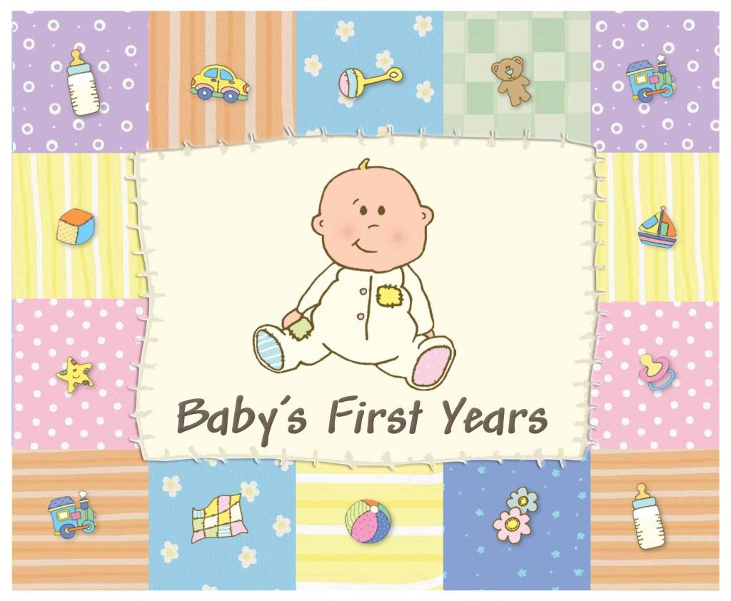 Baby's First Year Album - Patchwork - Baby Record Book