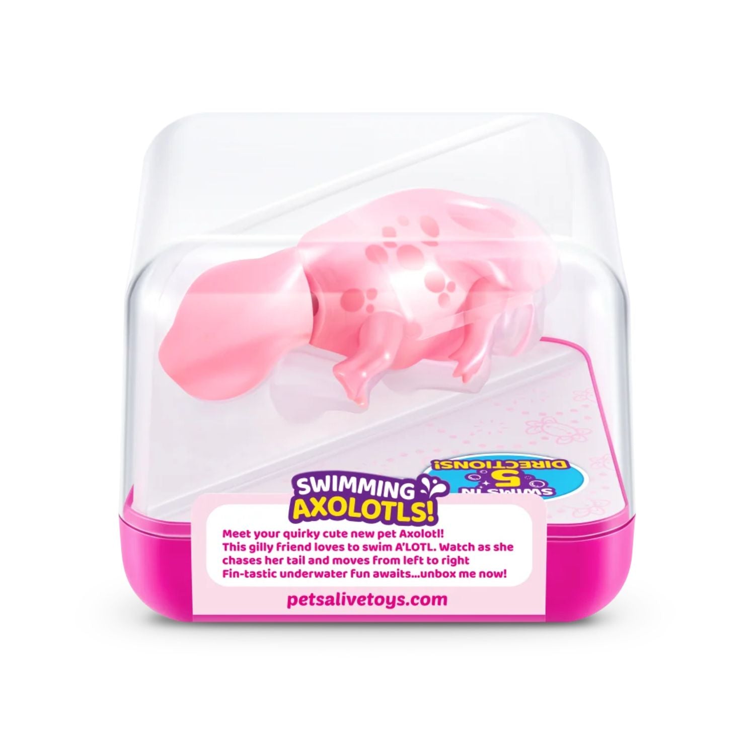 ZURU Pets Alive Water-Activated Swimming Axolotl - PINK