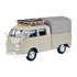 Motormax Volkswagen Type 2 (T1) Scale 1:24 Pickup with Roof Rack + Suit Case + Tarpaulin Cover