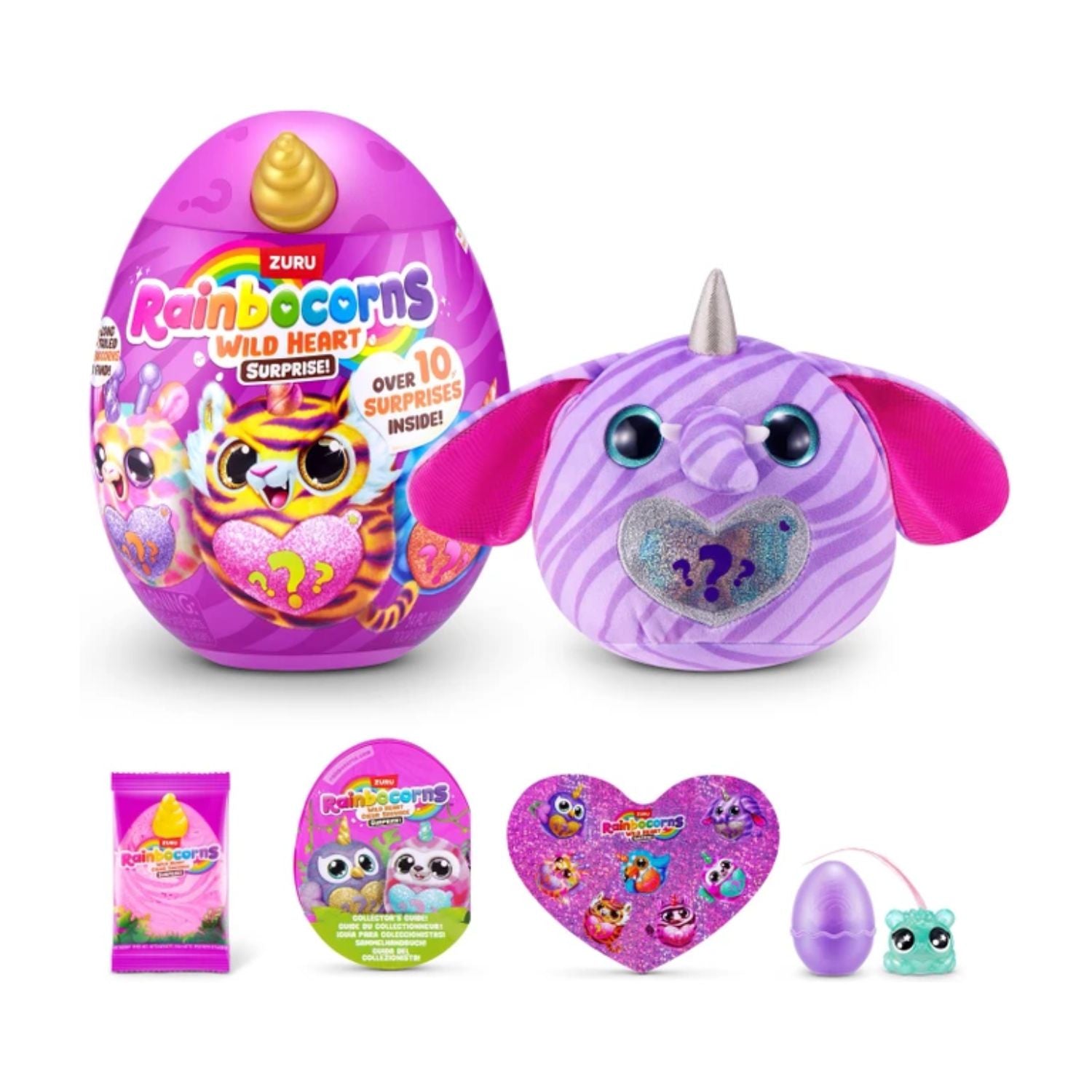 ZURU Rainbocorns Wild Heart Surprise Series Collectible Plush Mystery Egg Toy