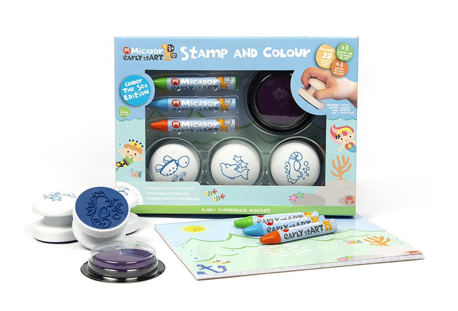 Micador Early Start Stamp & Colour - Under the Sea