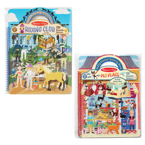 Melissa & Doug Puffy Sticker Set - Deluxe Horse Scenes and Pet Place