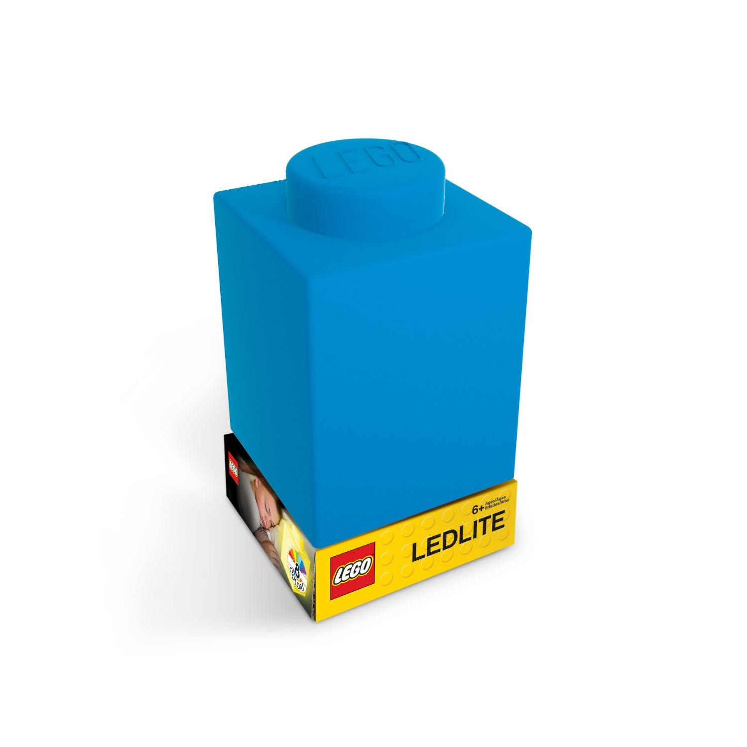 LEGO Iconic 1x1 Silicone Brick Nitelite Blue