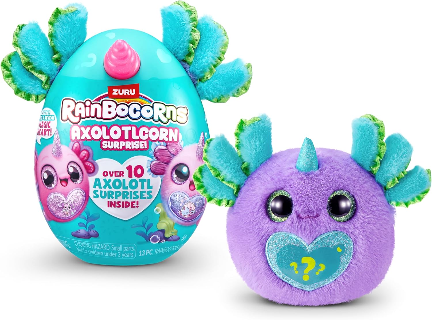 ZURU - Rainbocorns Sparkle Heart Surprise  Axolotlcorn - Purple