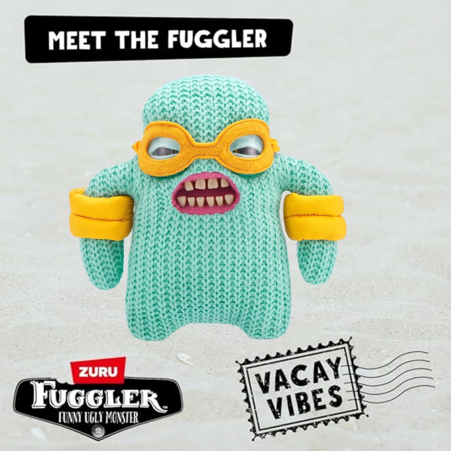 Fuggler Vacay Vibes by ZURU, Funny Ugly Monster - Mr Needles - Mint