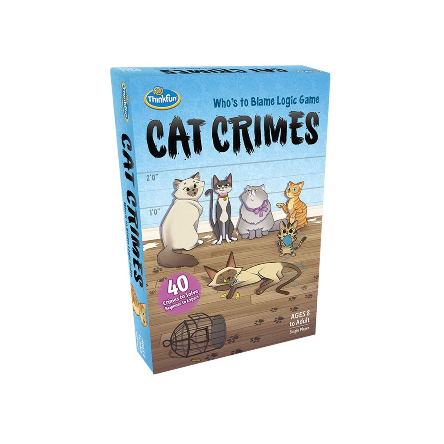 ThinkFun Cat Crimes Logic Game - Brainteaser for Kids and Adults