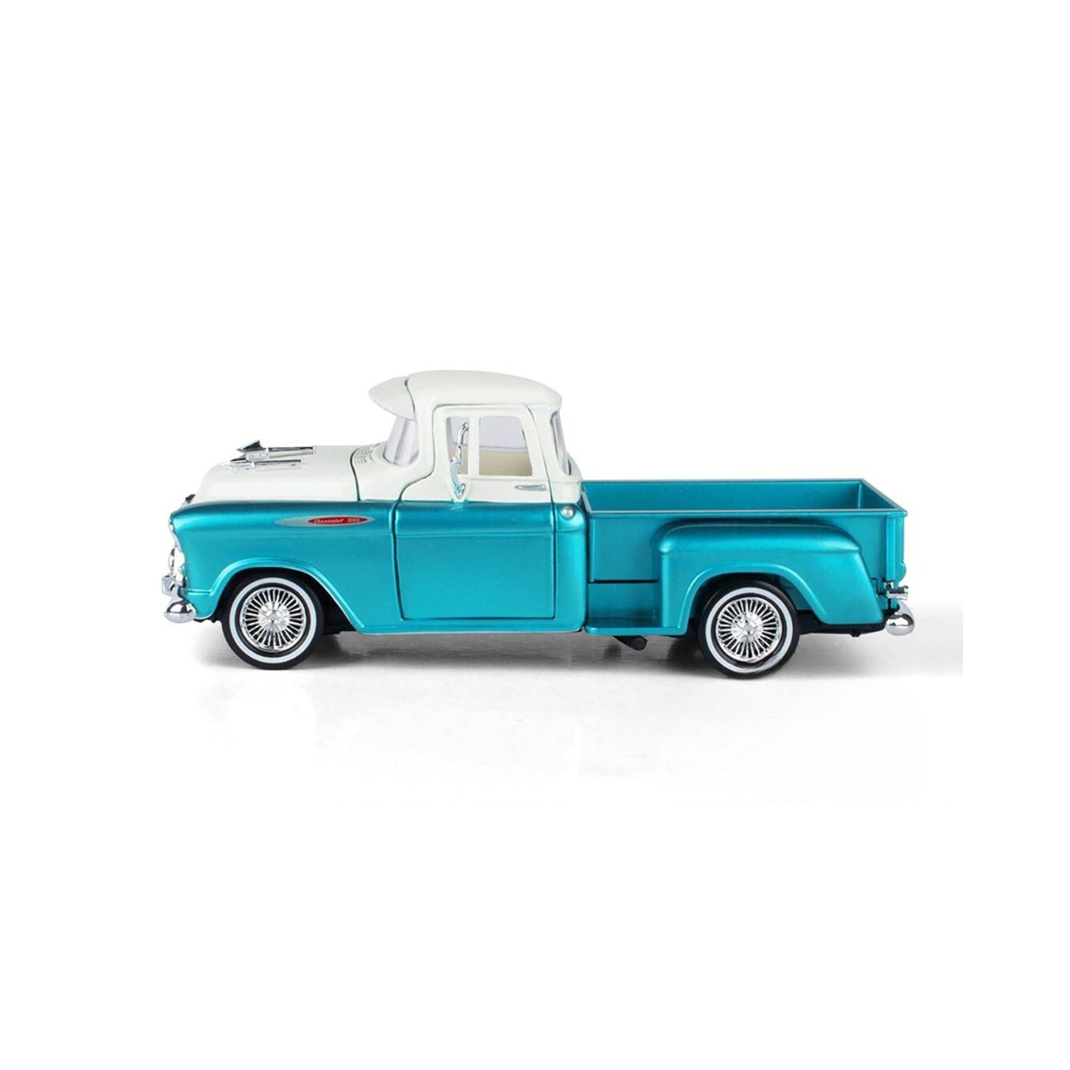Motormax Get Low 1:24 Scale 1957 Chevy® 3100 Stepside™ Pickup Truck Pearl Green Diecast