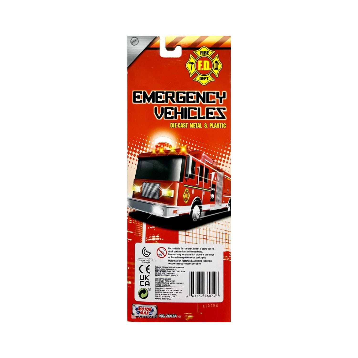 Motormax 5-Piece Die-Cast Emergency Vehicle Set