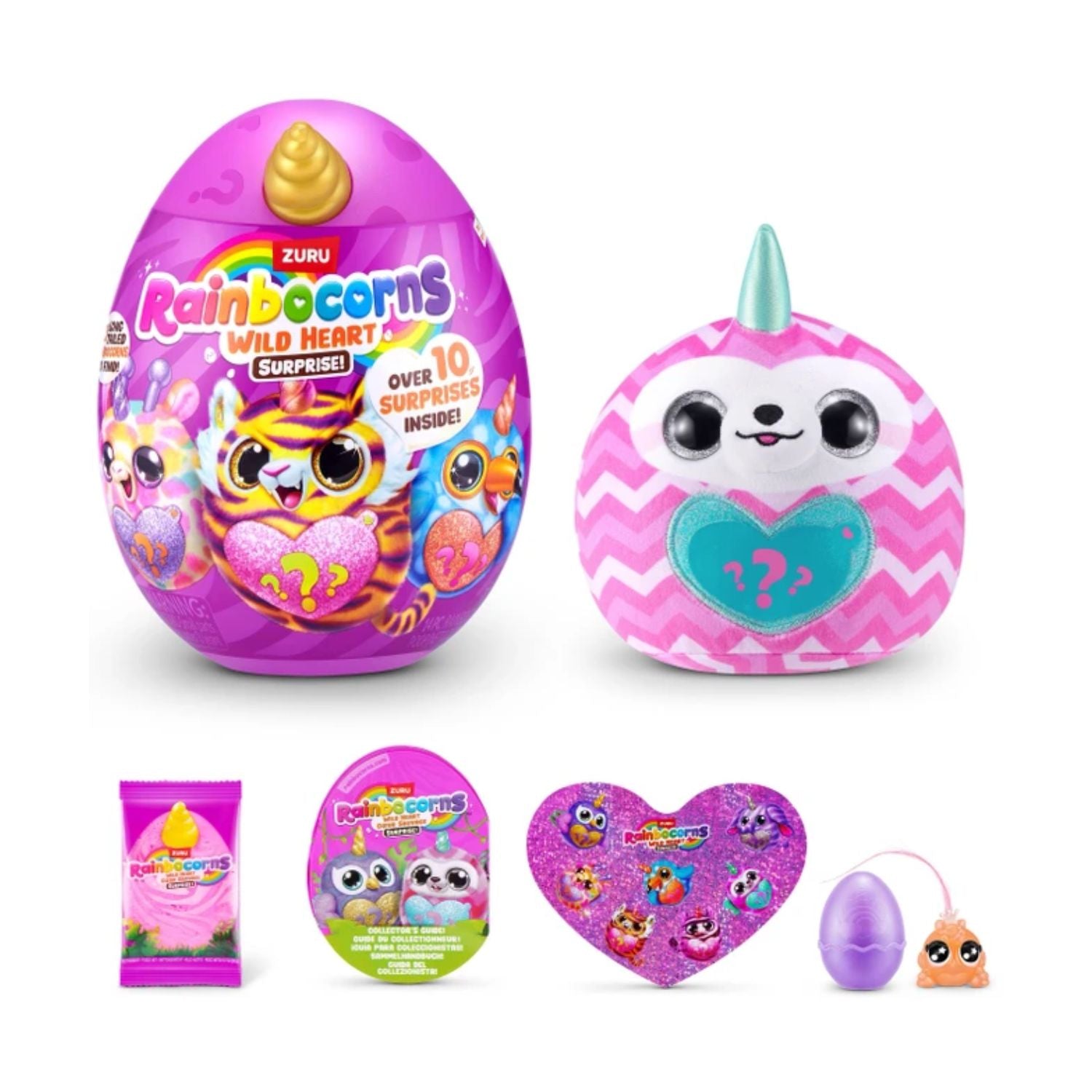 ZURU Rainbocorns Wild Heart Surprise Series Collectible Plush Mystery Egg Toy