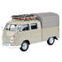 Motormax Volkswagen Type 2 (T1) Scale 1:24 Pickup with Roof Rack + Suit Case + Tarpaulin Cover