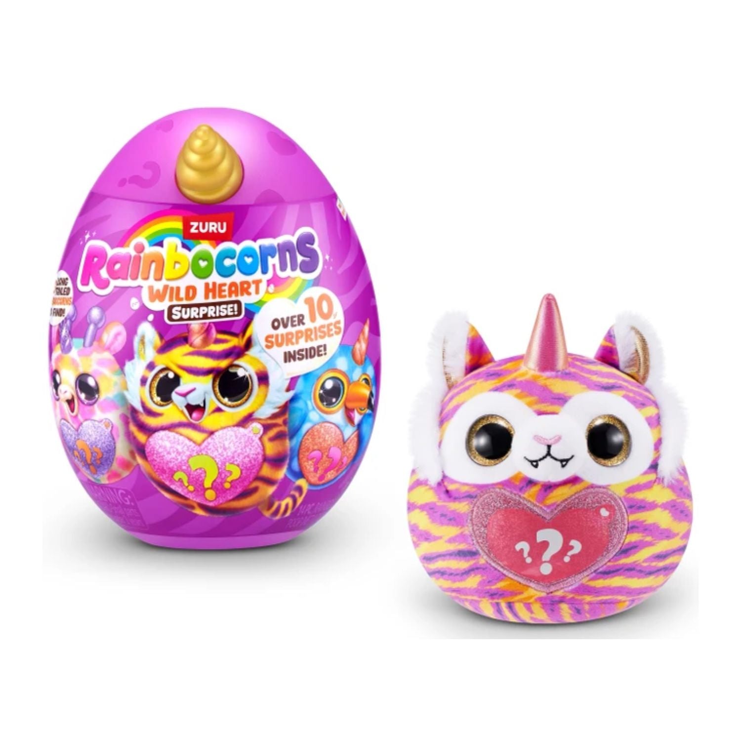 ZURU Rainbocorns Wild Heart Surprise Series Collectible Plush Mystery Egg Toy