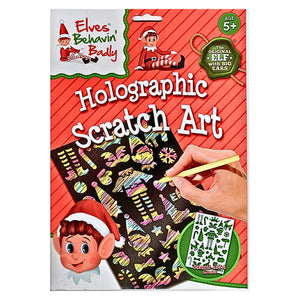 Elf on the Shelf Activity Book and Holographic Scratch art bundle