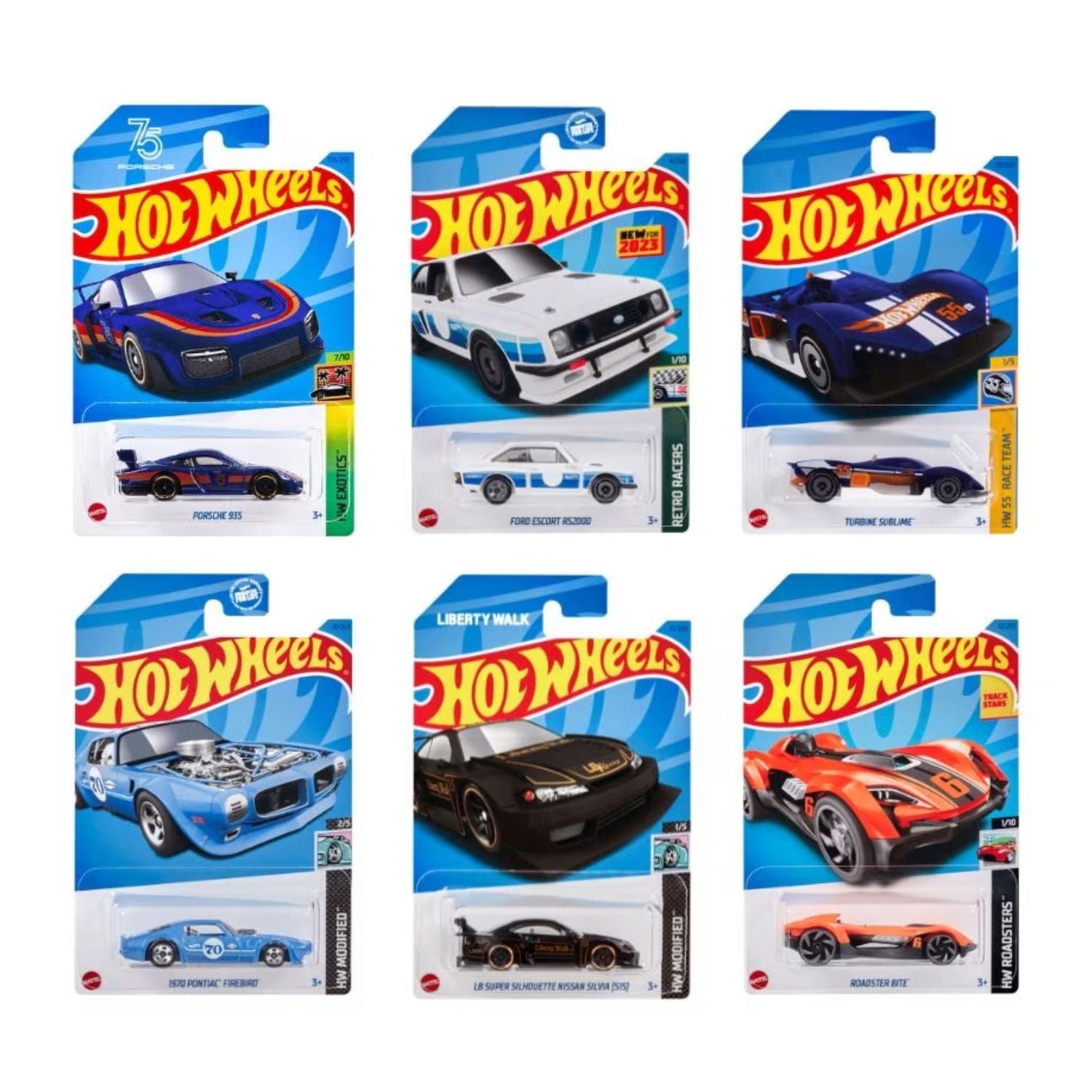 Hot Wheels Basic Car Assortment - 5 Cars